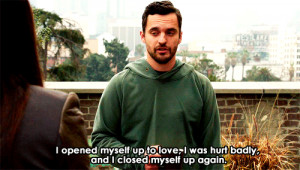 gif, love, new girl, quote, quotes, nick miller