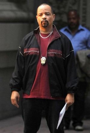 Ice T Law And Order Ice-t on the set of 'law and