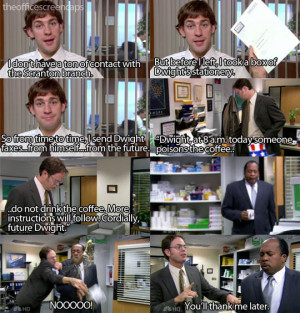 One of my favorite Jim and Dwight moments…