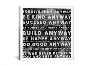 Home Mother Teresa Quote By iCanvas Canvas Print #4133