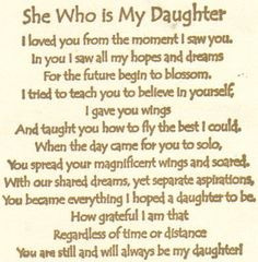 Inspirational Quotes From Mother To Daughter. QuotesGram