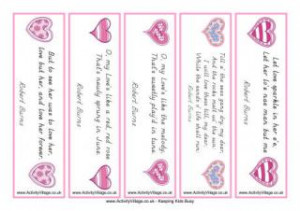 bookmarks burns this sweet valentine bookmarks feature love quotes