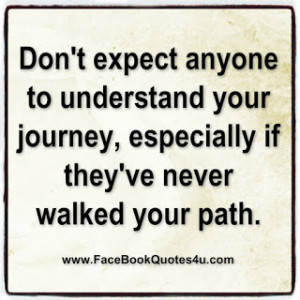 don't expect anyone ....