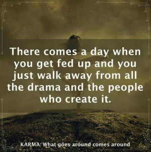 Walk away from the drama