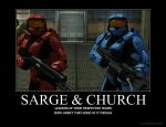 Sarge and Church by Crosknight