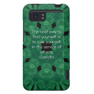 Gandhi Inspirational Quote About Self-Help HTC Vivid Case