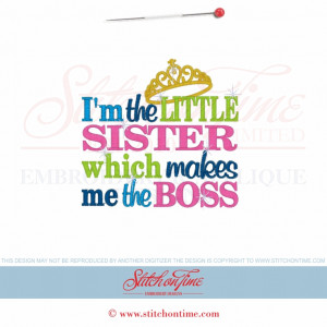 Little Sister Sayings I m The Little Sister 5x7