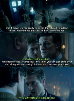 the doctor needs rory because, occasionally, he needs someone to yell ...