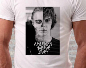 Skull Tate langdon shirt, american horror story shirt, american horror ...
