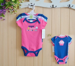 3pcs 2015 summer 100% Cotton Baby Sayings Romper ,Baby boys clothing ...