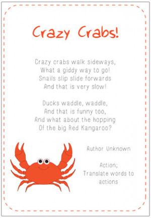 Crazy Crabs Poem | Free EYFS & KS1 Resources