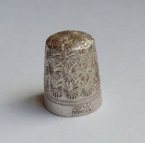 antique charles horner dorcas thimble steel cored silver plated ...