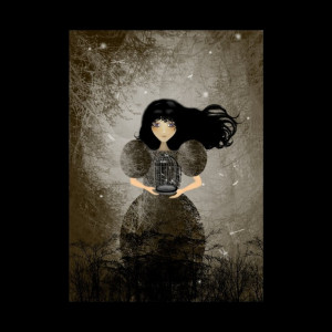 Dark Goth Girl Print I m Not Letting Go 8x10 by RusticGoth
