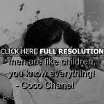 coco chanel, quotes, sayings, men, children, wisdom, deep coco chanel ...