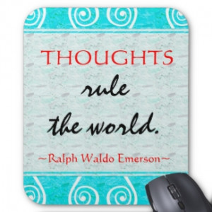 Emerson's Motivating Quote Mousepad