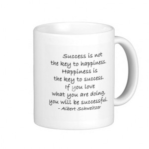 Success & Happiness Quote Coffee Mug Cup