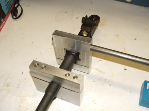 the barrel vice and receiver wrench installed i just clamp the bottom ...