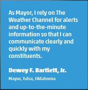 Mayor Bartlett Comes Under Criticism for Weather Channel Quote - KTUL ...
