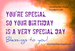 Christian Card Blessings to You, Happy Birthday. free images, nice ...