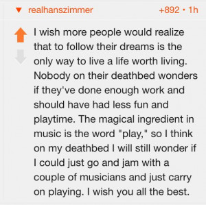 Few Words from Hans Zimmer