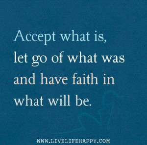 The Law of Acceptance...also called the Law of Surrender