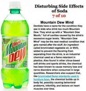 Disturbing side effects of soda ,Mountain dew,health tips