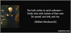 She hath smiles to earth unknown— Smiles that with motion of their ...
