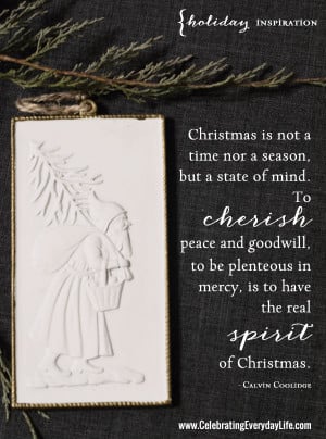 Cherish Peace Quote, Inspiring Christmas Quote, The meaning of ...
