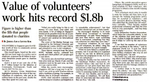 Value of Volunteers' Work hits Record of $1.8b - 6 Dec 10