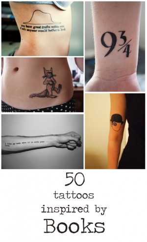 50 Seriously Epic Tattoos Inspired By Books