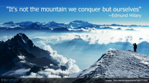 ... Quote: Conquers, Mountain, Edmundhillari, Travel Quotes