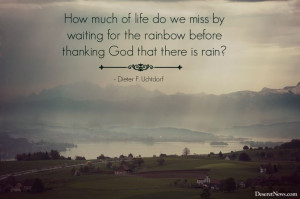 ... thanking God that there is rain?