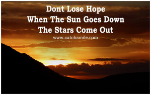 Dont Lose Hope - When The Sun Goes Down - The Stars Come Out | All ...