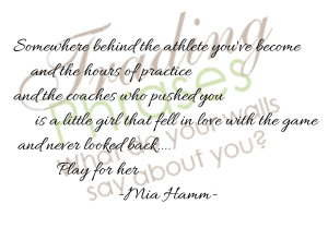 Behind The Athlete Play For Her Wall Decal