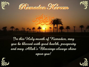 Holy Month Ramadan quotes,wishes and sms in english