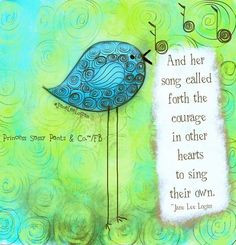 Sing quote and illustration via www.Facebook.com/PrincessSassyPantsCo