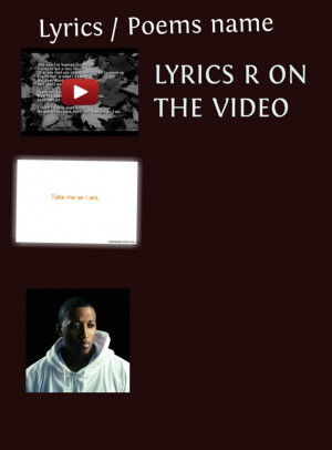 Take me as I am/Lecrae