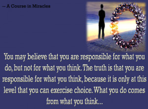 INSPIRATIONAL – Responsibility calls for Action in Thought!