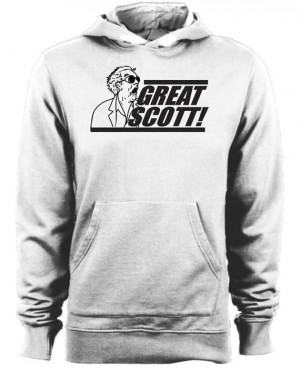 Back to the Future - Doc Brown Great Scott! Movie Quote Hoodie