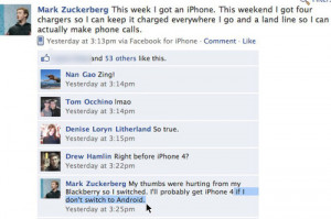 Mark Zuckerberg Disses The iPhone
