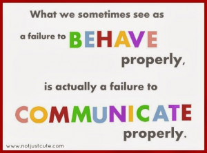 ... amazing blog that sparked my thinking cap. Behavior or Communication