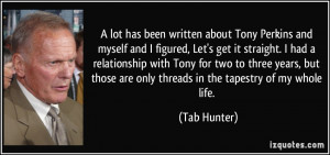 Related Image with Tab Hunter Quote