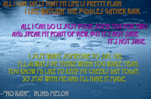 from 'No Rain' by Blind Melon
