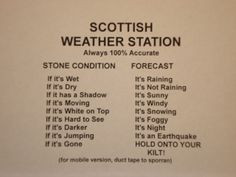 Scotland's weather report #funny More