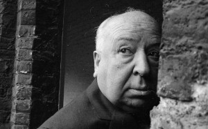 British film director Alfred Hitchcock (1899 - 1980) in Cambridge in ...