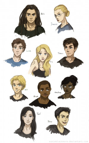 Characters of Divergent by sukieblackmore