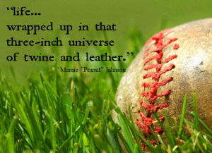 old baseball and quote