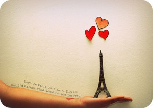 love quote paris Eiffel tower