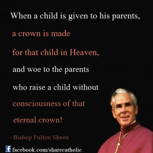 Archbishop Fulton Sheen #RaisingCatholicKids