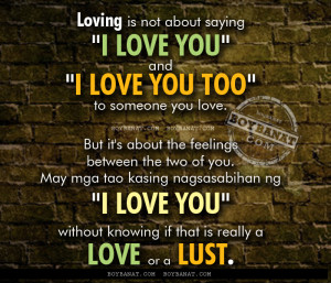 Tagalog Love Advice and Pinoy Love Advice Quotes